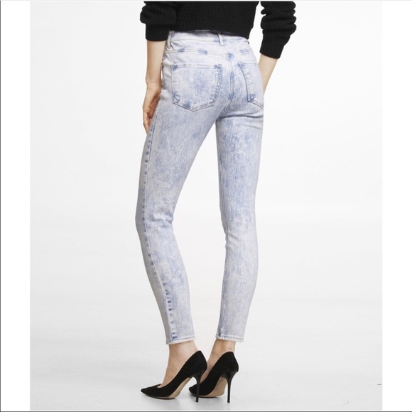 🎯EXPRESS Acid Wash Hi-Rise Legging - Picture 2 of 8